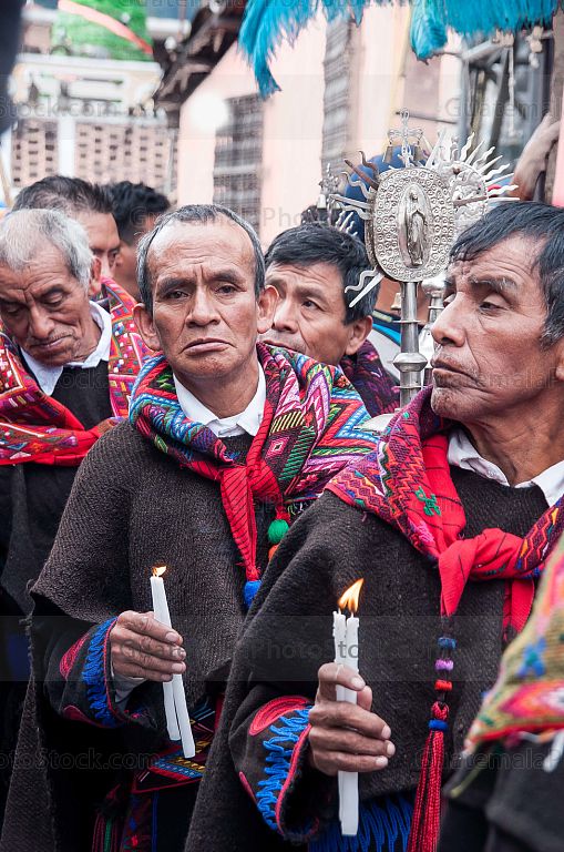 Cofrades de la cofradia de Santo Tomas Chichicastenango
