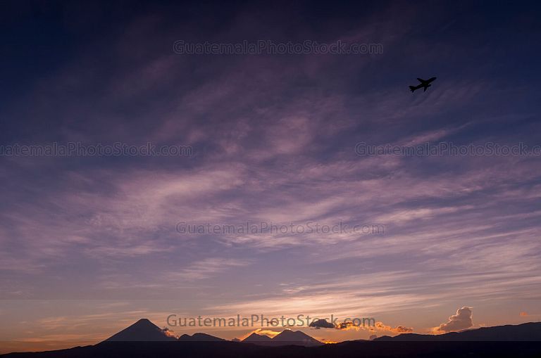 Atardecer sobre la Ciudad de Guatemala