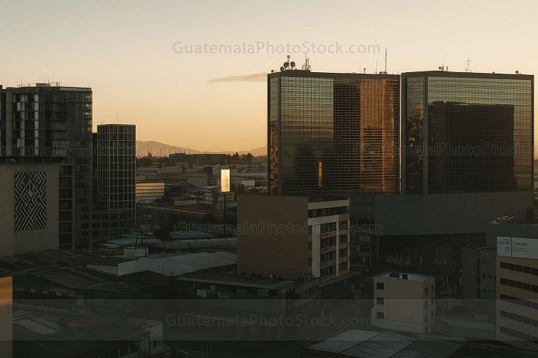 Atardecer sobre la Ciudad de Guatemala
