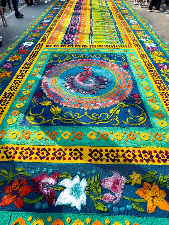 Alfombra en la calle ancha, Antigua Guatemala