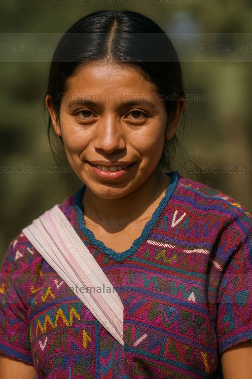 Mujer guatemalteca de etnia maya