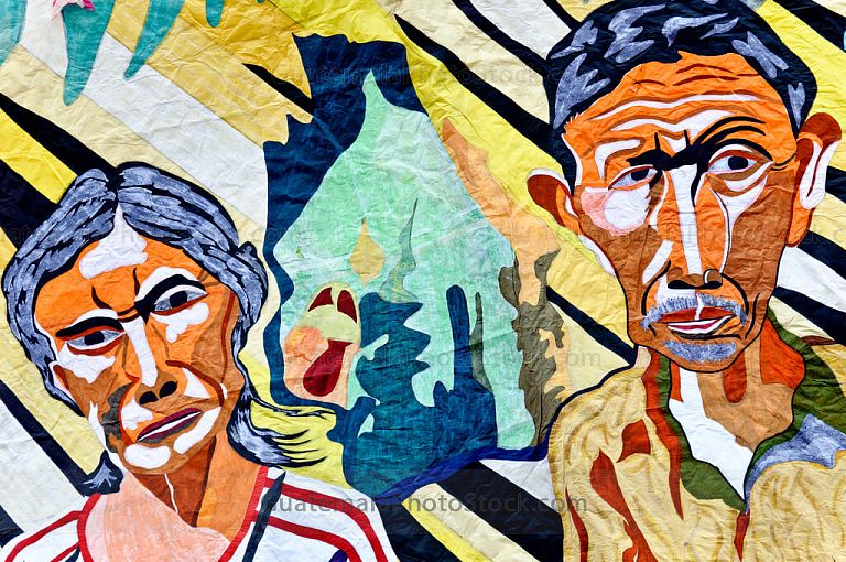 Detalle de Barriletes gigantes de Sumpango