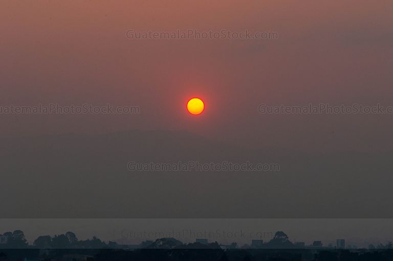 Atardecer desde la Ciudad de Guatemala