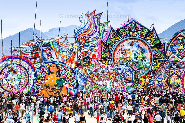 Barriletes gigantes de Sumpango