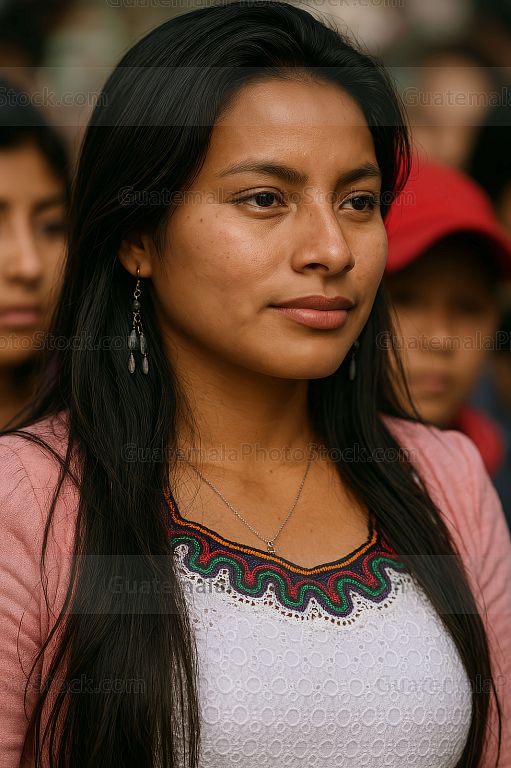 Mujer guatemalteca de etnia maya