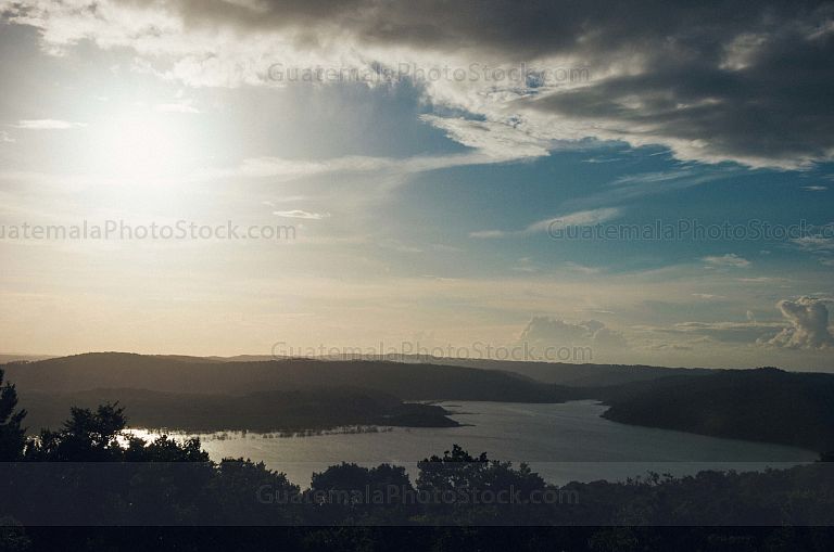 Atardecer desde el templo 312 de Yaxhá