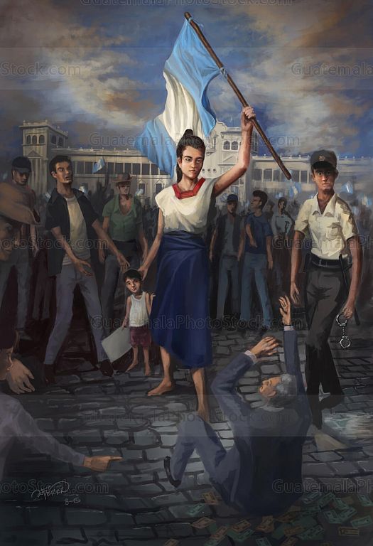 La justicia devolviendo la patria al pueblo
