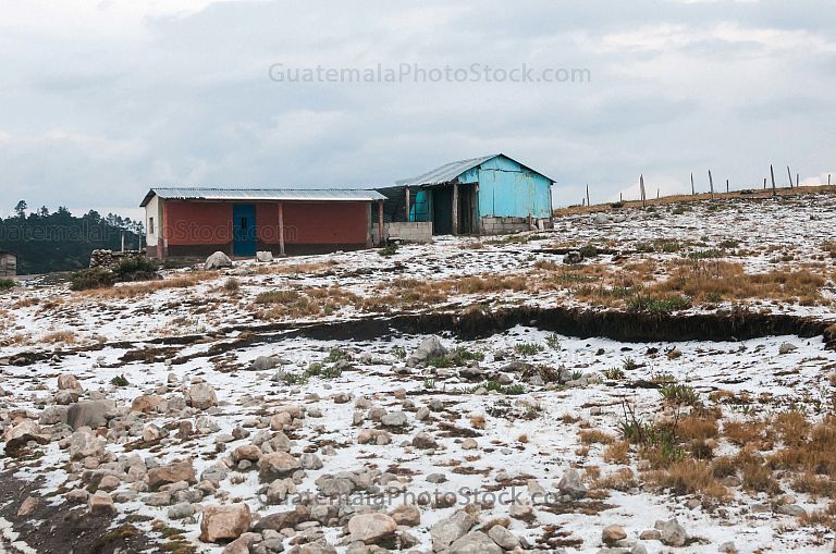 Granizo en la cima de los Cuchumatanes