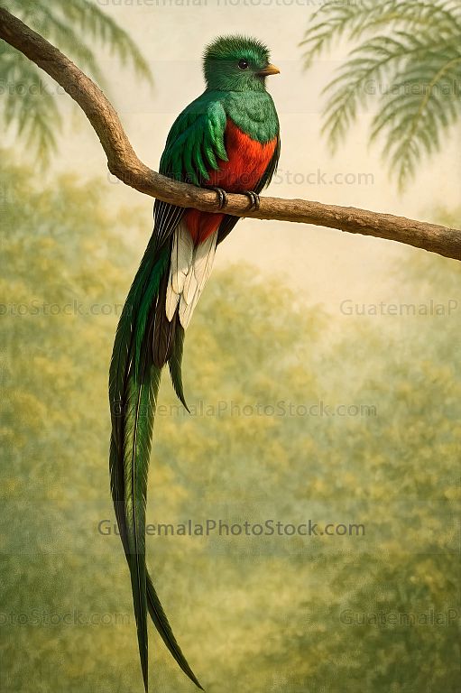 Ilustración de Quetzal