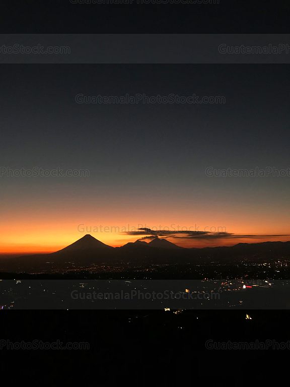 Atardecer sobre la Ciudad de Guatemala