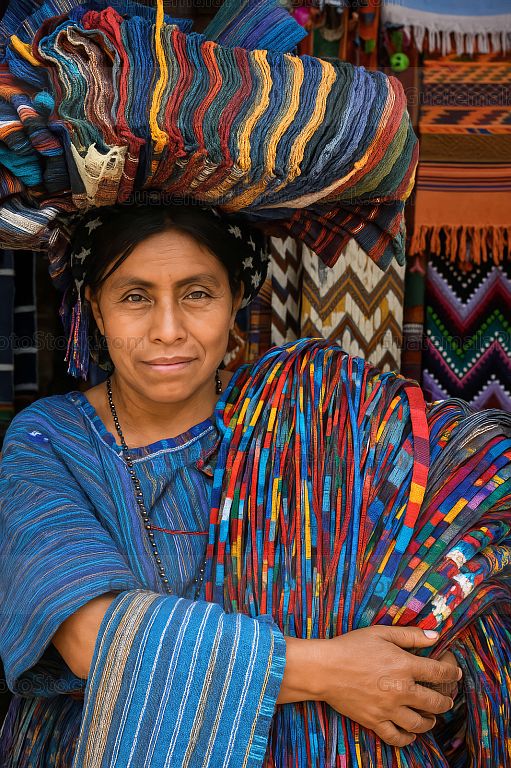 Mujer guatemalteca de etnia maya