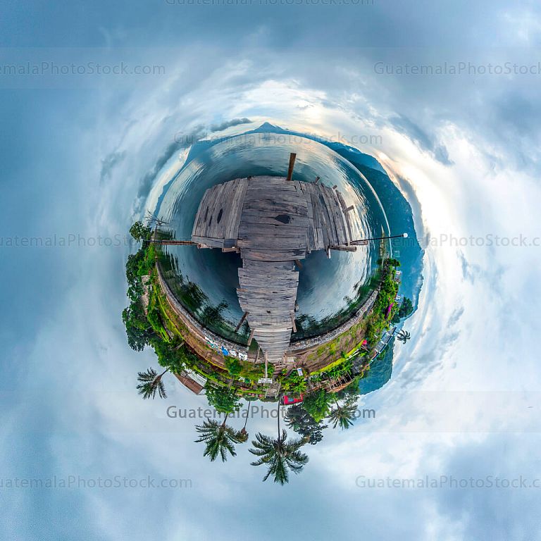 Tiny Planet: Lago de Atitlán, Sololá