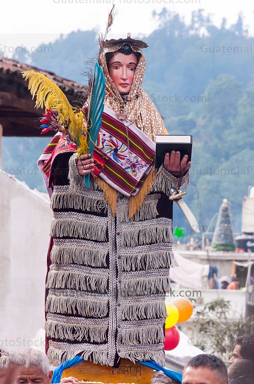 Imagen en procesión en Chichicastenango