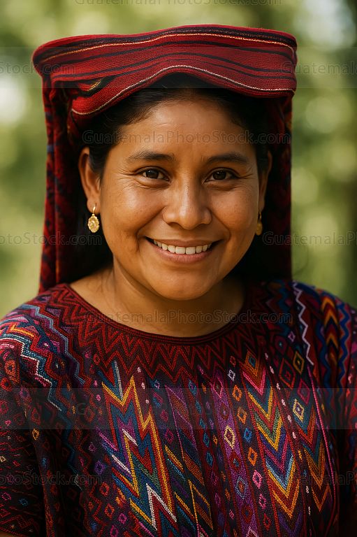 Mujer guatemalteca de etnia maya