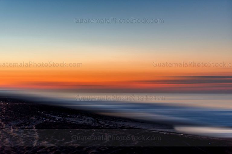 Amanecer en las playas del Pacifico