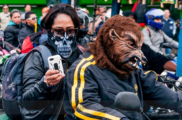 Participante en la Caravana del Zorro