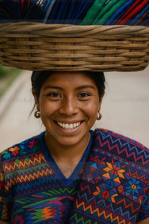 Mujer guatemalteca de etnia maya