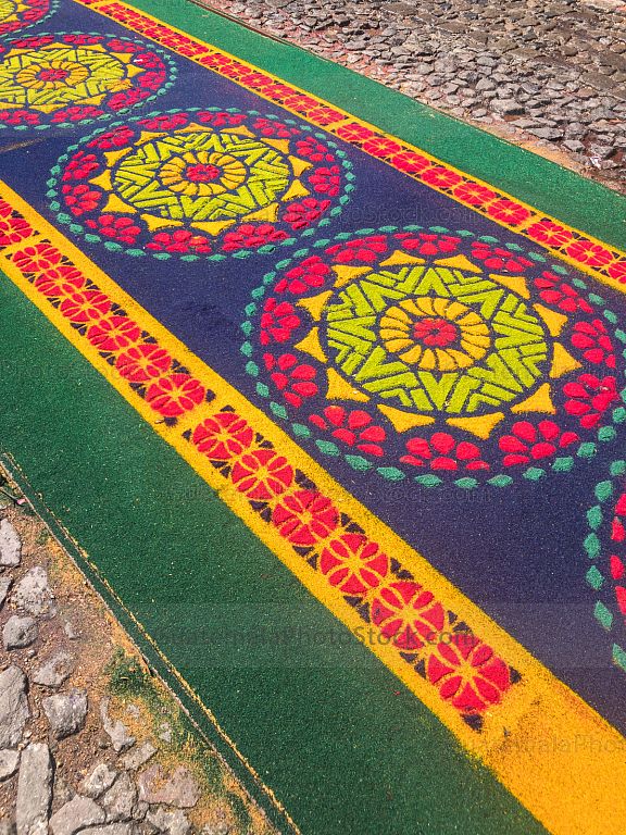 Alfombra para el paso de las procesiones