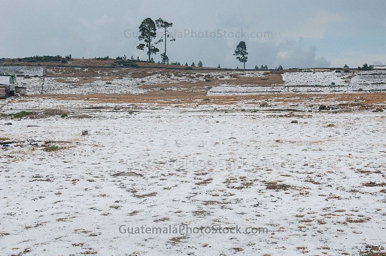 Granizo en la cima de los Cuchumatanes