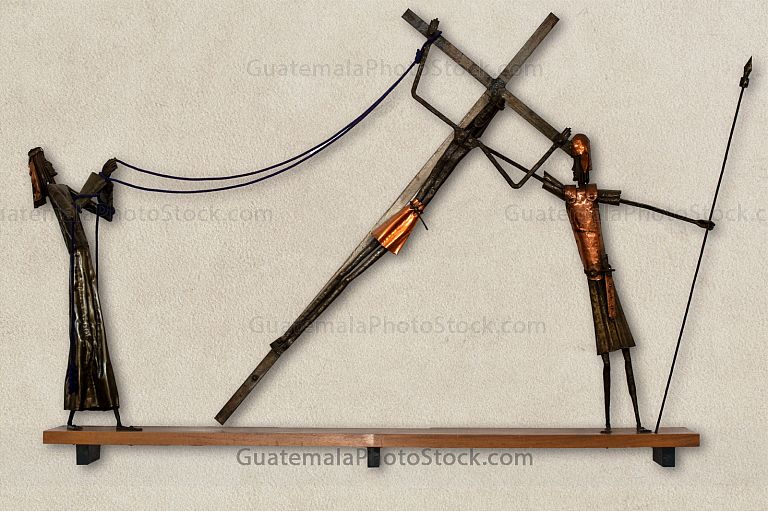 Santo Vía Crucis, Estación XI Jesús es clavado en la cruz