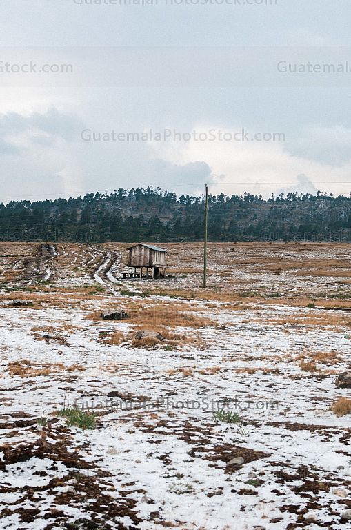 Granizo en la cima de los Cuchumatanes