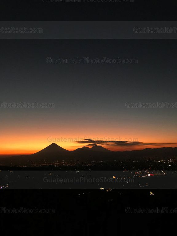 Atardecer sobre la Ciudad de Guatemala