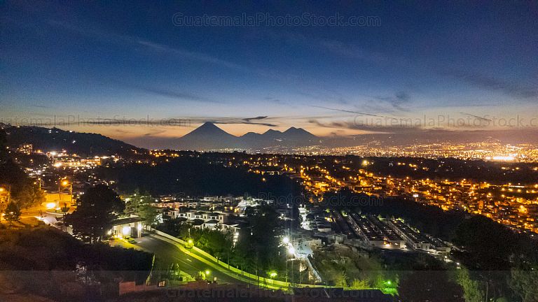 Atardecer en la Ciudad de Guatemala