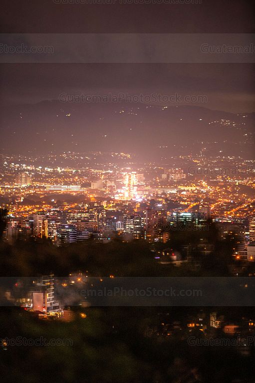 Ciudad de Guatemala de noche