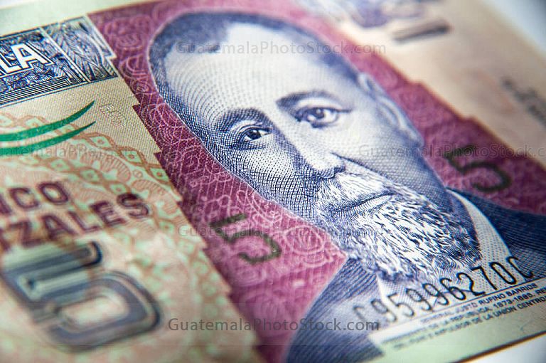 Billete de cinco quetzales