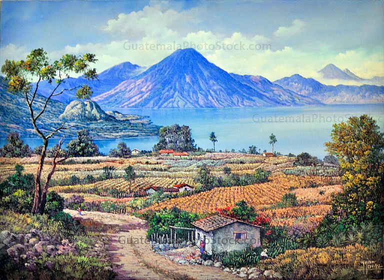 Paisaje de Atitlán, Sololá