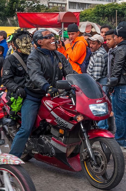 Participante en la Caravana del Zorro