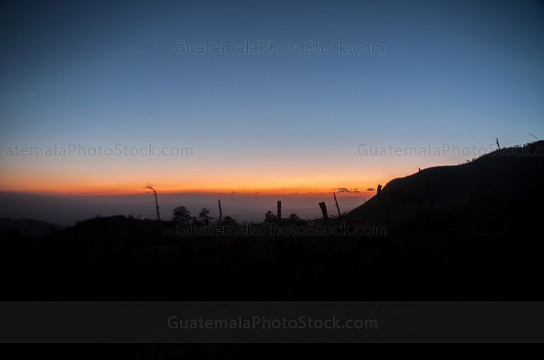 Atardecer desde el Volcán de Pacaya