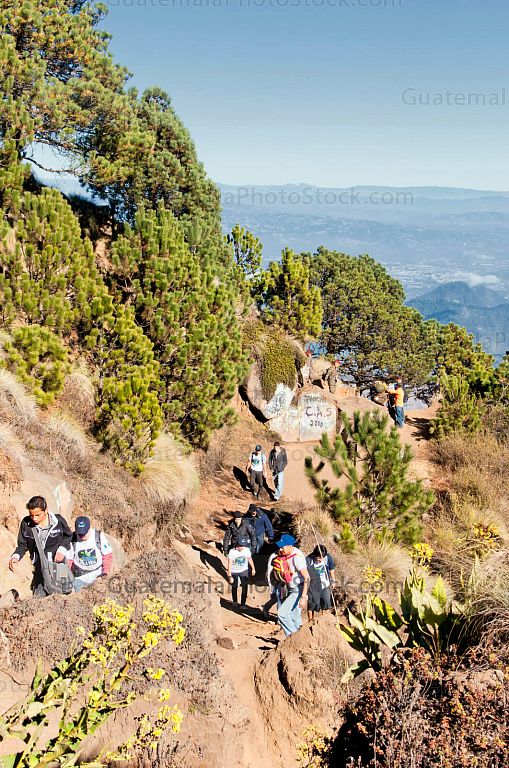 Subiendo el Volcán de Agua