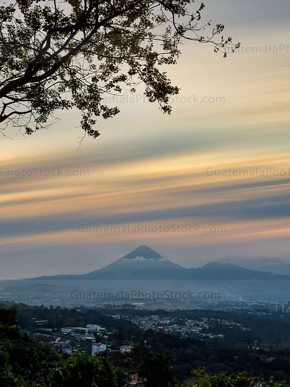 Atardecer sobre la Ciudad de Guatemala