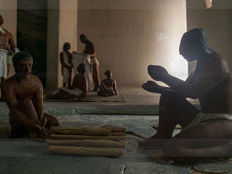 Escena de la cultura maya