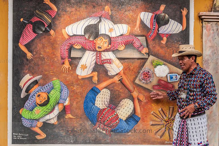 Mural en San Juan La Laguna