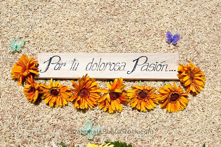 Alfombra de aserrín