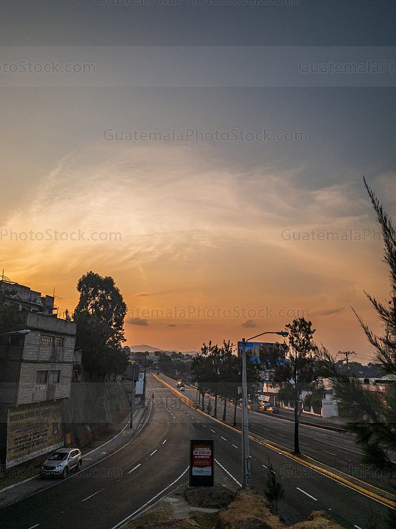 Atardecer sobre la Ciudad de Guatemala