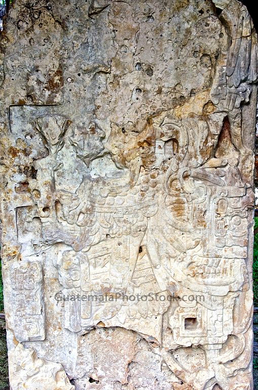 Detalle de estela de Tikal