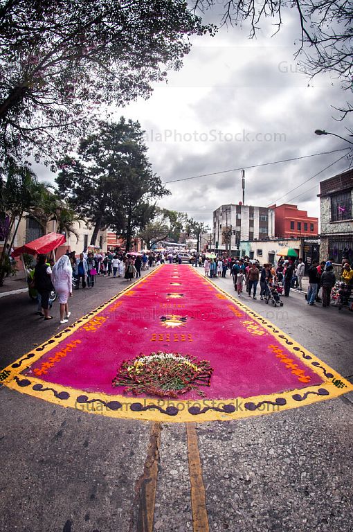 Alfombra en la Ciudad de Guatemala
