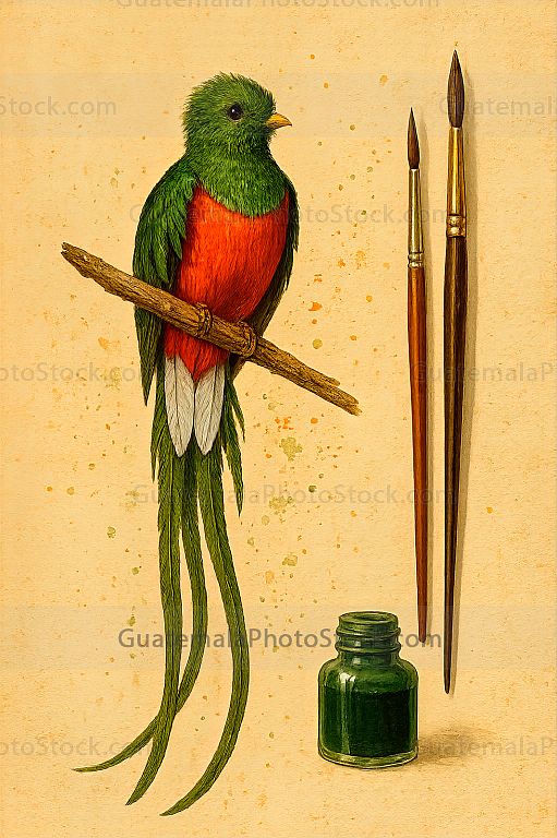 Ilustración de Quetzal