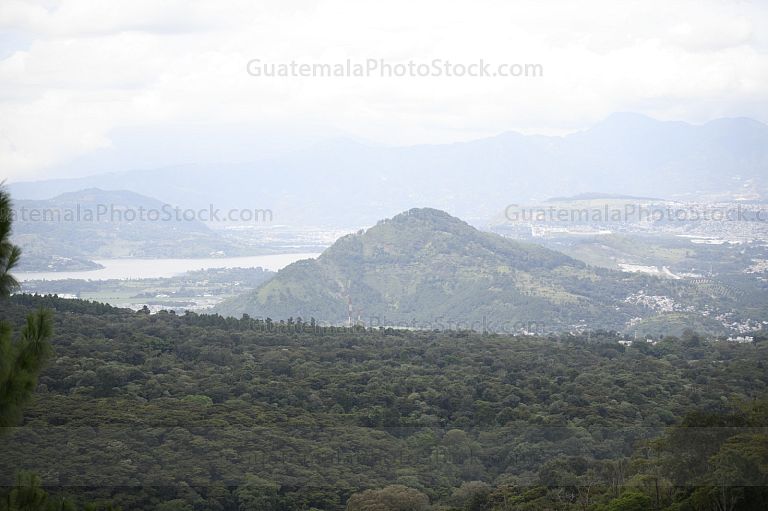 Paisjaje hacia el lago de Amatitlán