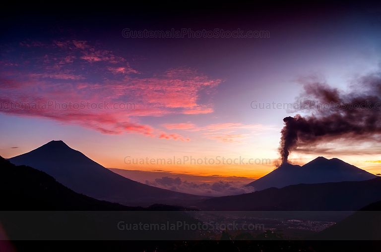 Erupción del Volcán de Fuego