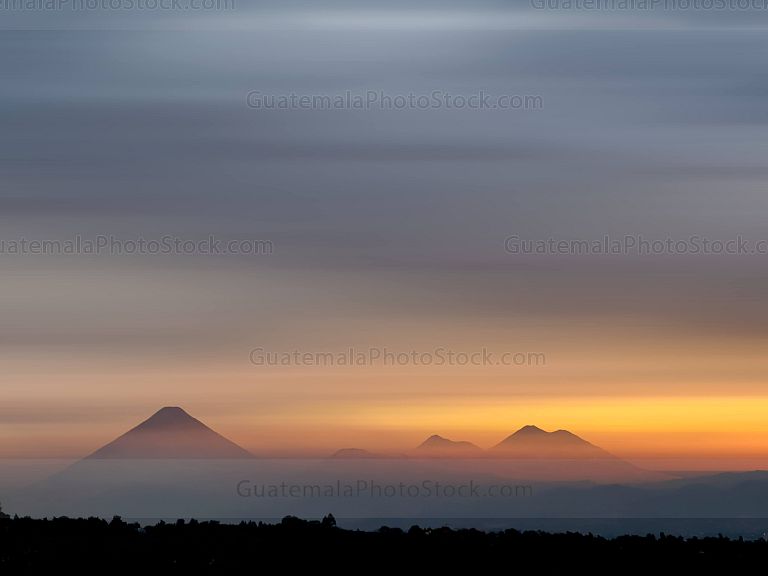 Atardecer sobre la Ciudad de Guatemala