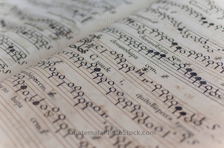 Partitura de canto para misa