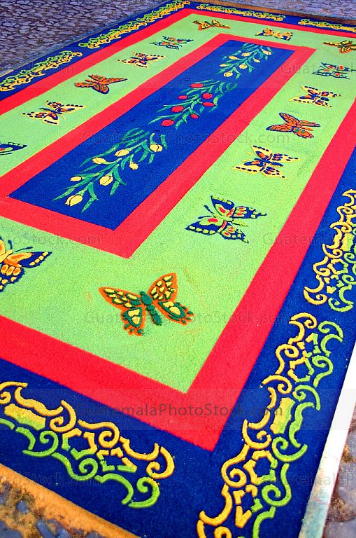 Alfombra de aserrín