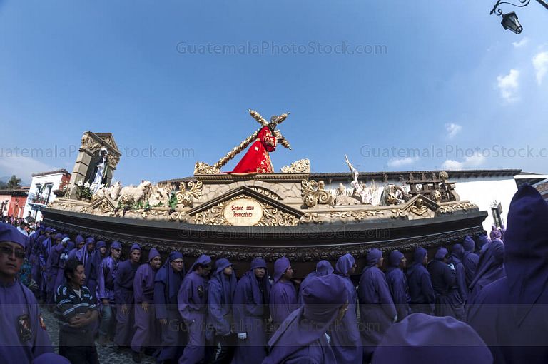 Procesión de Jesús Nazareno en Antigua Guatemala