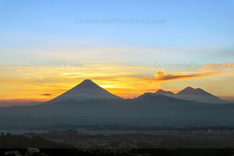 Atardecer sobre la Ciudad de Guatemala
