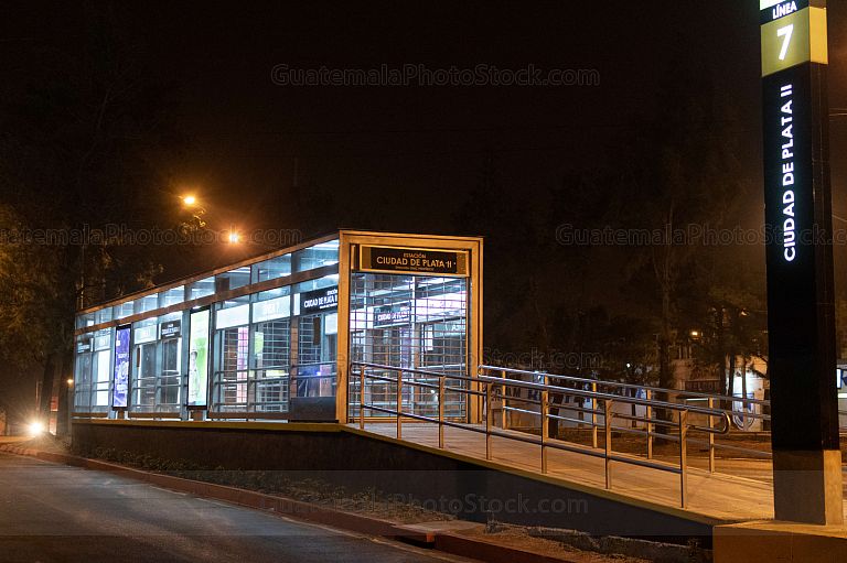 Parada de Transmetro, ciudad de plata, zona 7