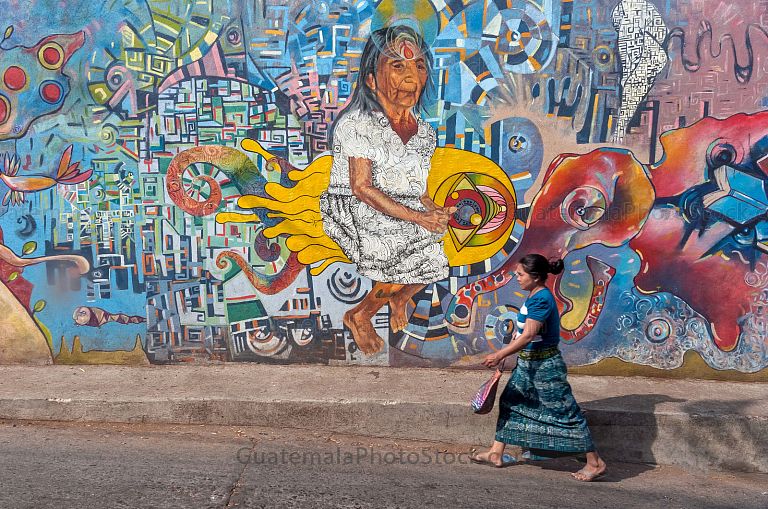 Mural sabiduria de la abuela